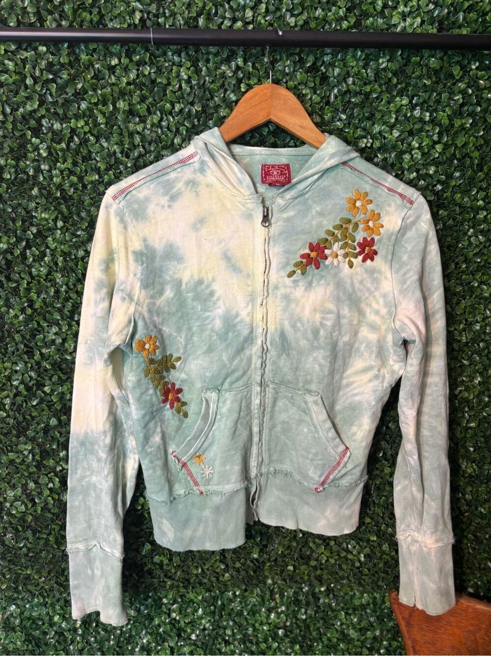Vintage Lucky Brand Embroidered Jacket Y2K Sz Small